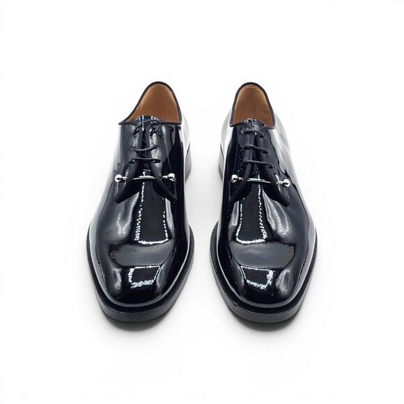 Christian Louboutin Men Chambeliss Patent Leather Derby Shoes Black EU 39 US 6 main image 4
